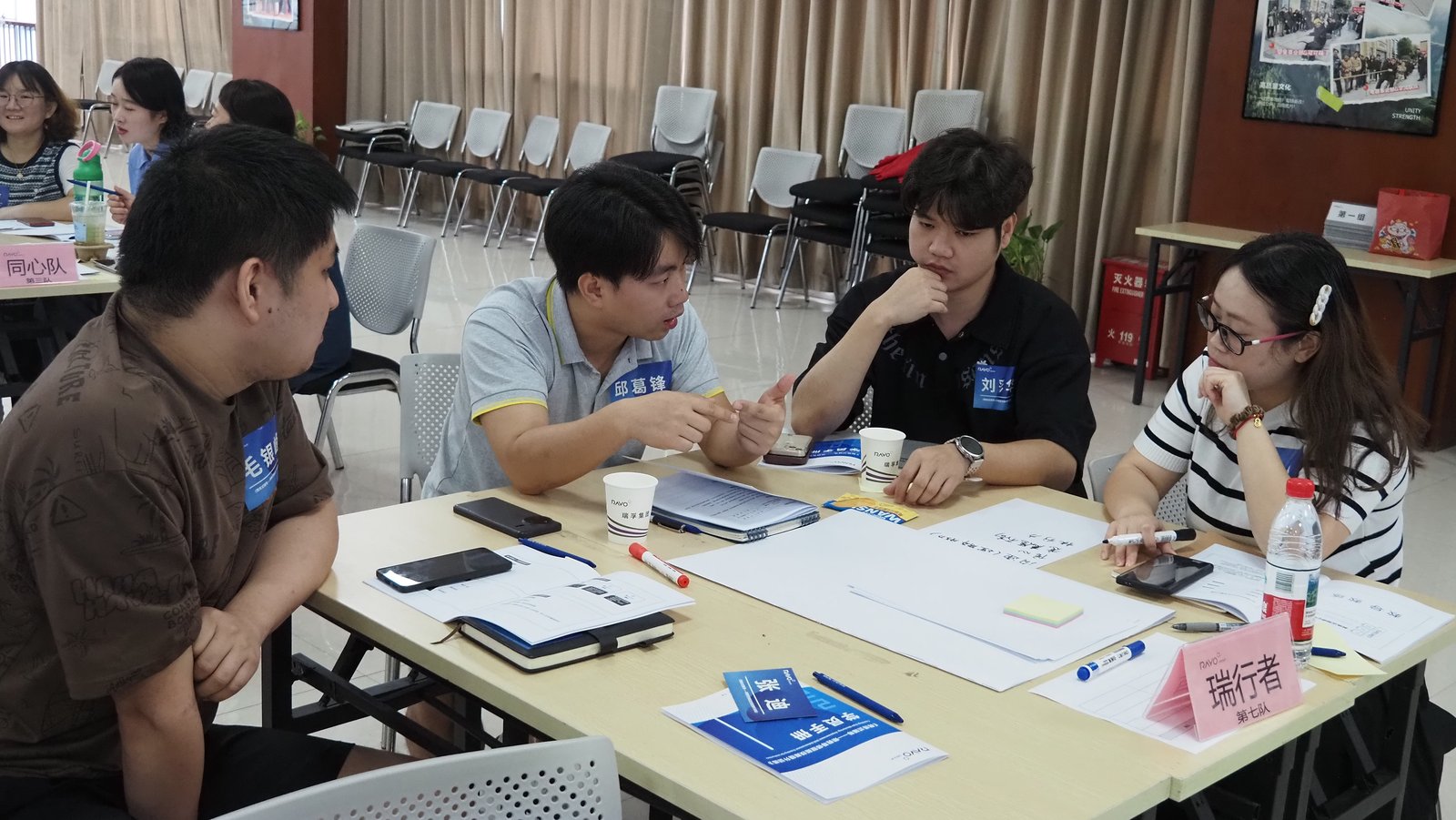 学员在小组带教场景演练中
